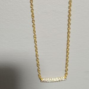 Pandora Timeless Pave Single Row Bar Collier Necklace